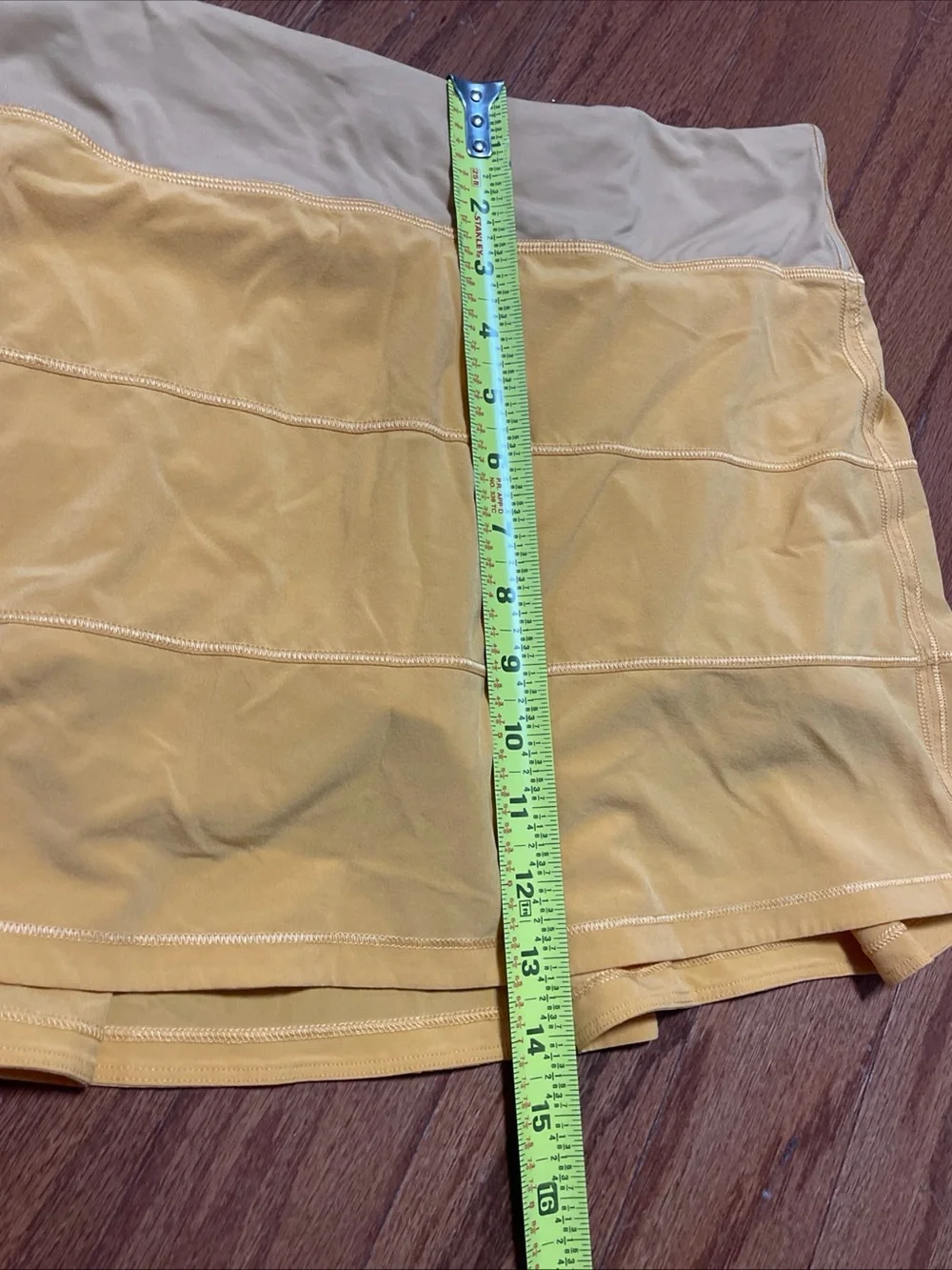 Lululemon Women Pace Rival Mid-Rise Skirt Mango Dream Orange Tennis Golf Skort 8